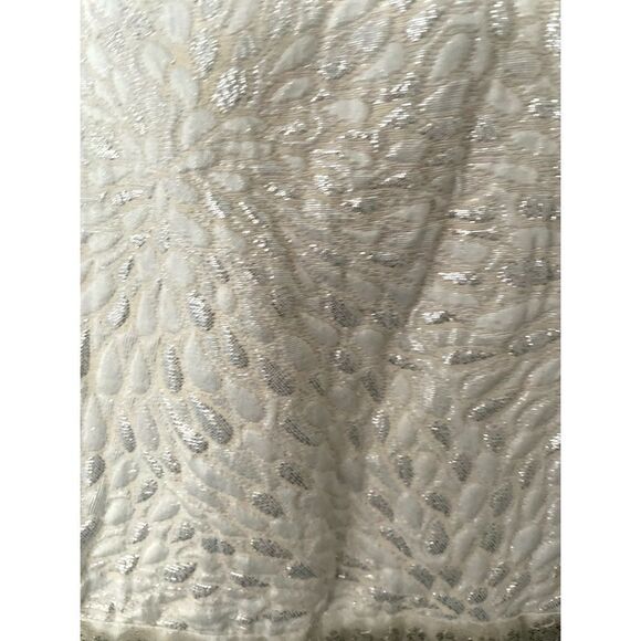 Max Studio cream gold pattern pearl gem waistline dress sz 2T New with Tags - Picture 5 of 7